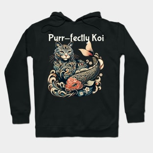 purrfect koi cat Hoodie